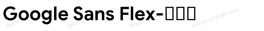 Google Sans Flex字体转换